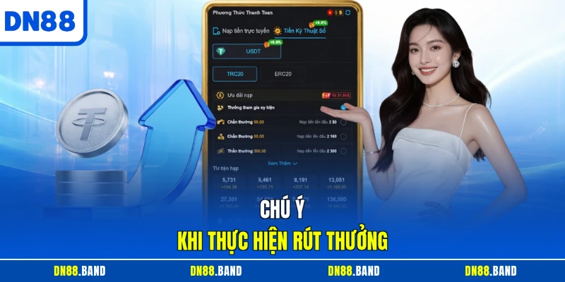Chú ý khi thực hiện rút thưởng